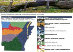 image of Arkansas Conservation Center web portal